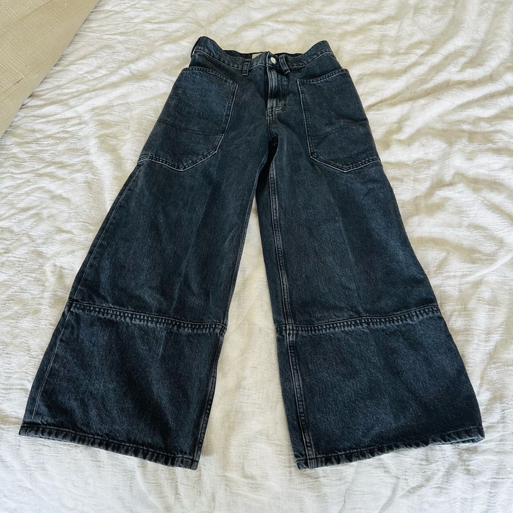 Everlane The Way-High® Gardener Cropped Jean size 25 in Washed Black NWOT